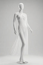 White Sheer Long Gown