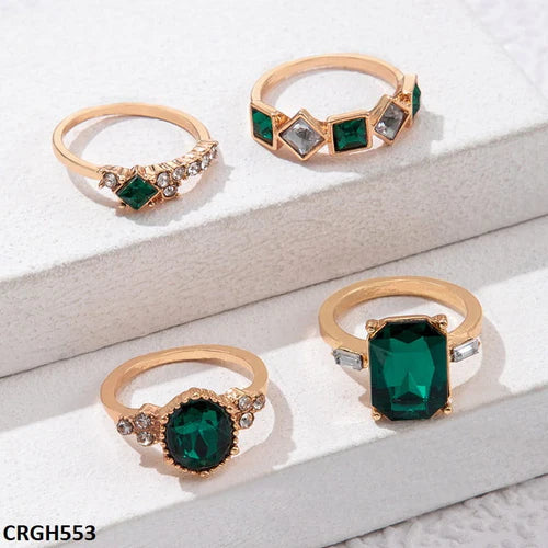 TJ Wholesale-4 Midi Rings - CRGH553