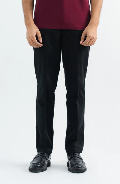 Wrinkle Free Slim Fit Pant - Black