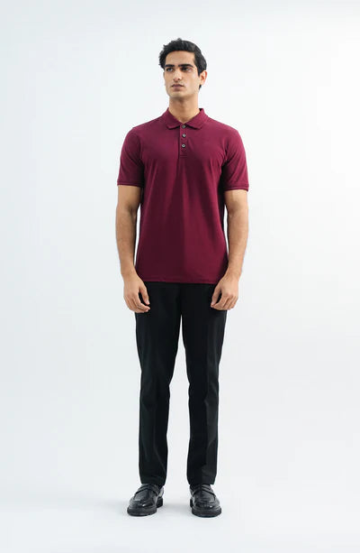 Wrinkle Free Slim Fit Pant - Black