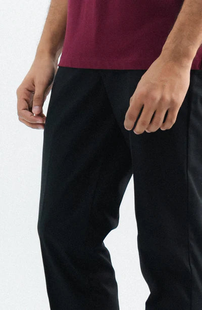Wrinkle Free Slim Fit Pant - Black