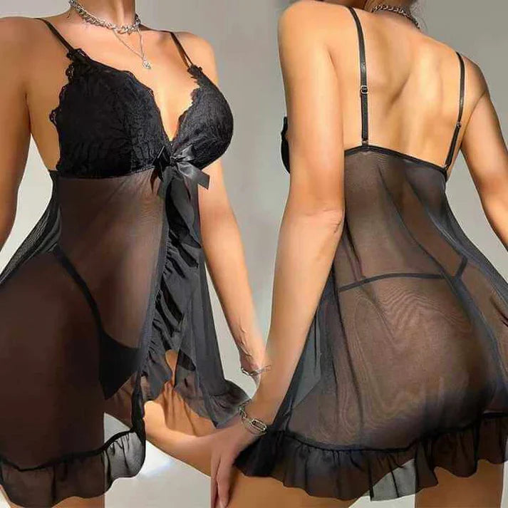 Front Frill Sexy Nighty