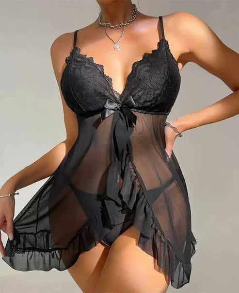 Front Frill Sexy Nighty