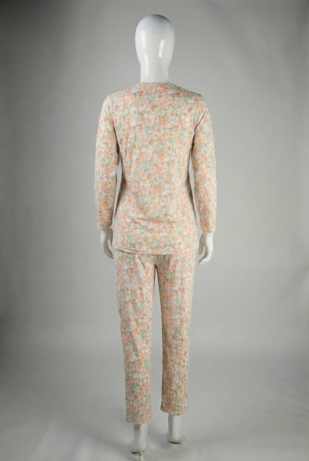 Peach Floral 'Great Love' Printed Night Suit
